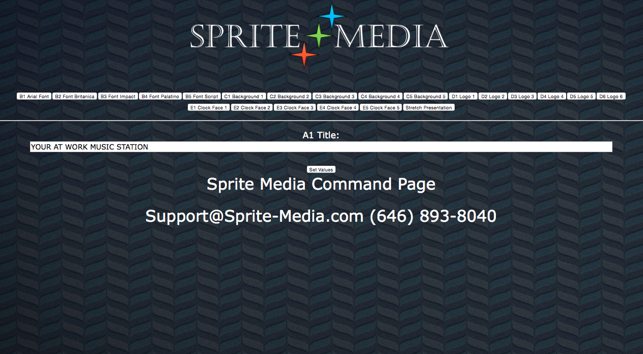 Sprite Stretch Clock Command Page