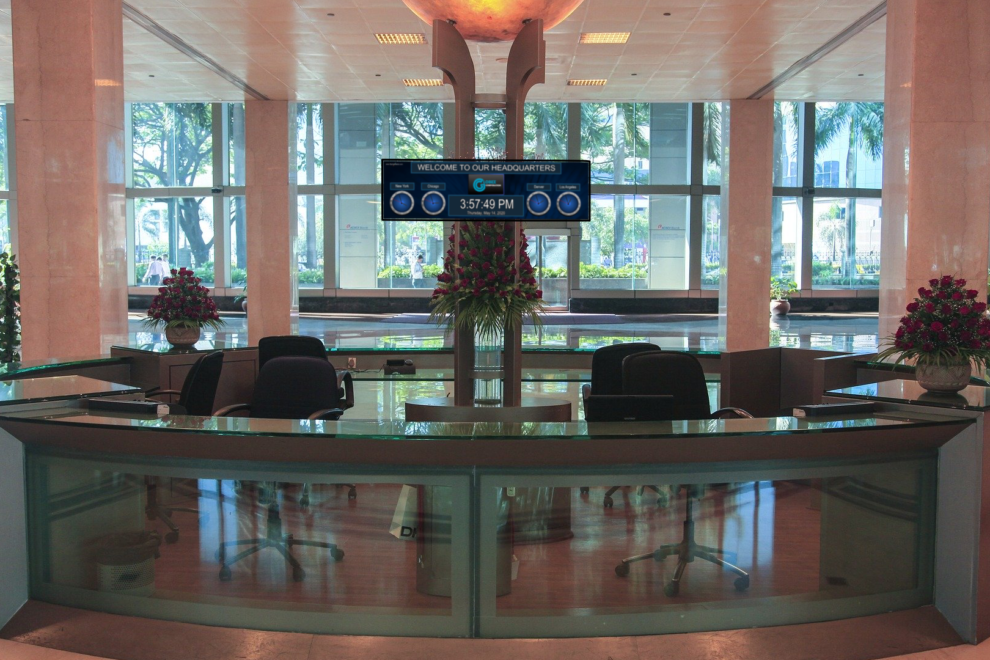Lobby Stretch Clock Installed