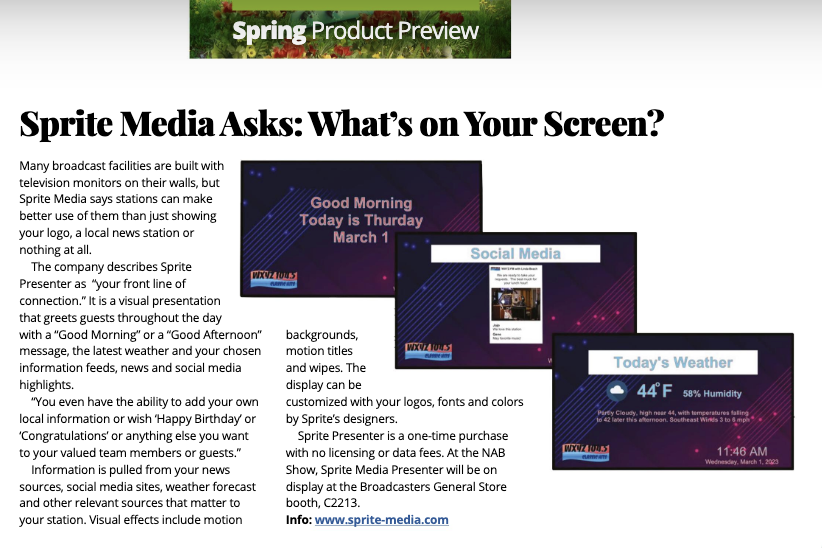 Sprite Presenter Preview